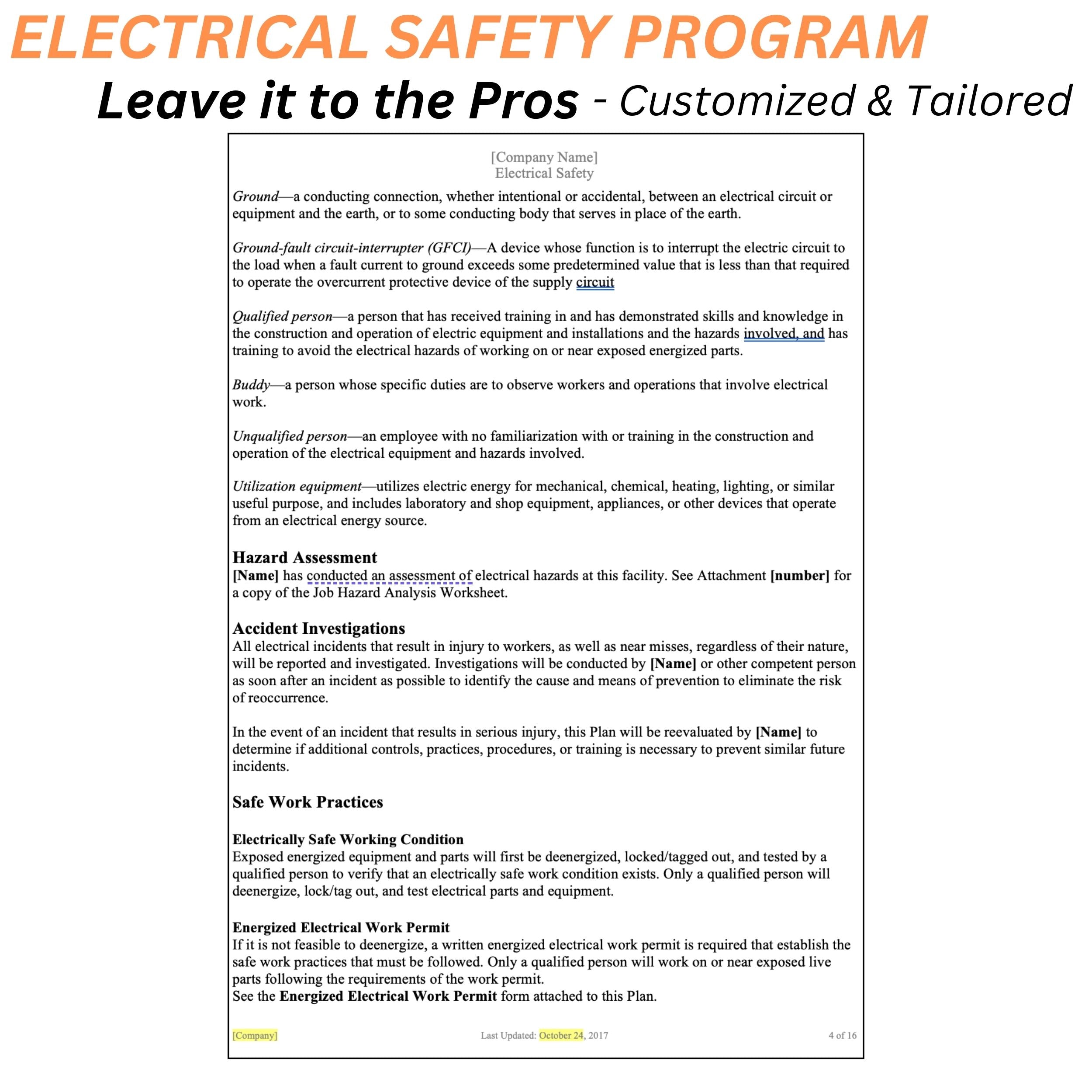 Electrical Safety Program