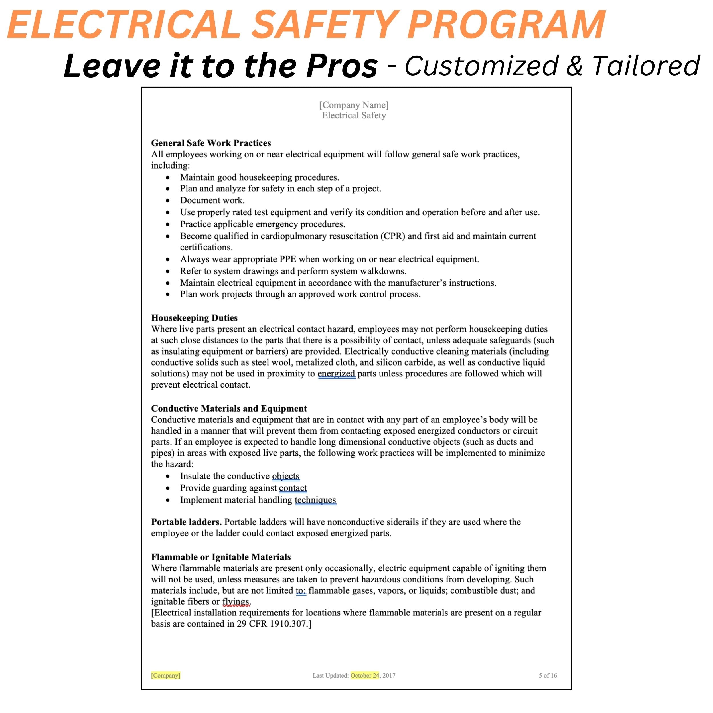 Electrical Safety Program