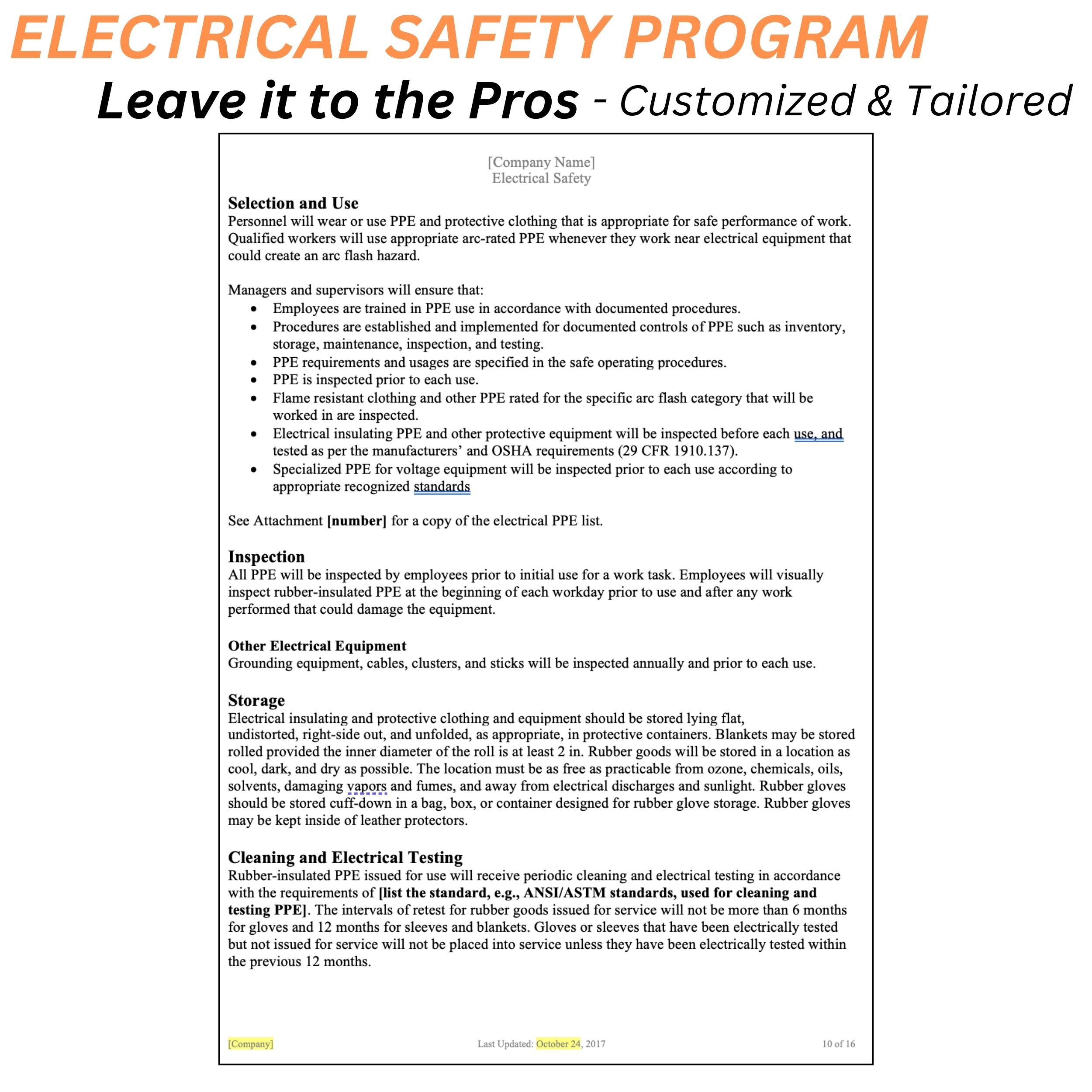 Electrical Safety Program