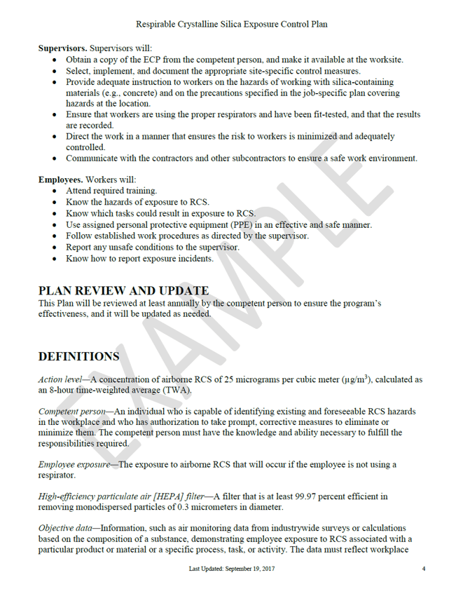 Silica Safety Program (Construction)