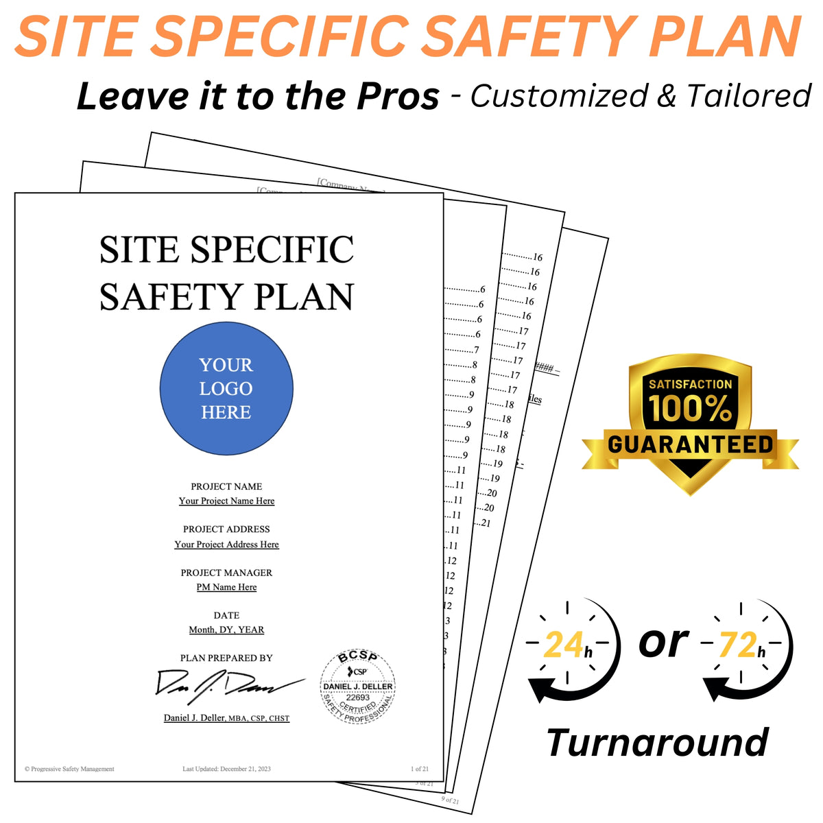 Site Specific Safety Plan