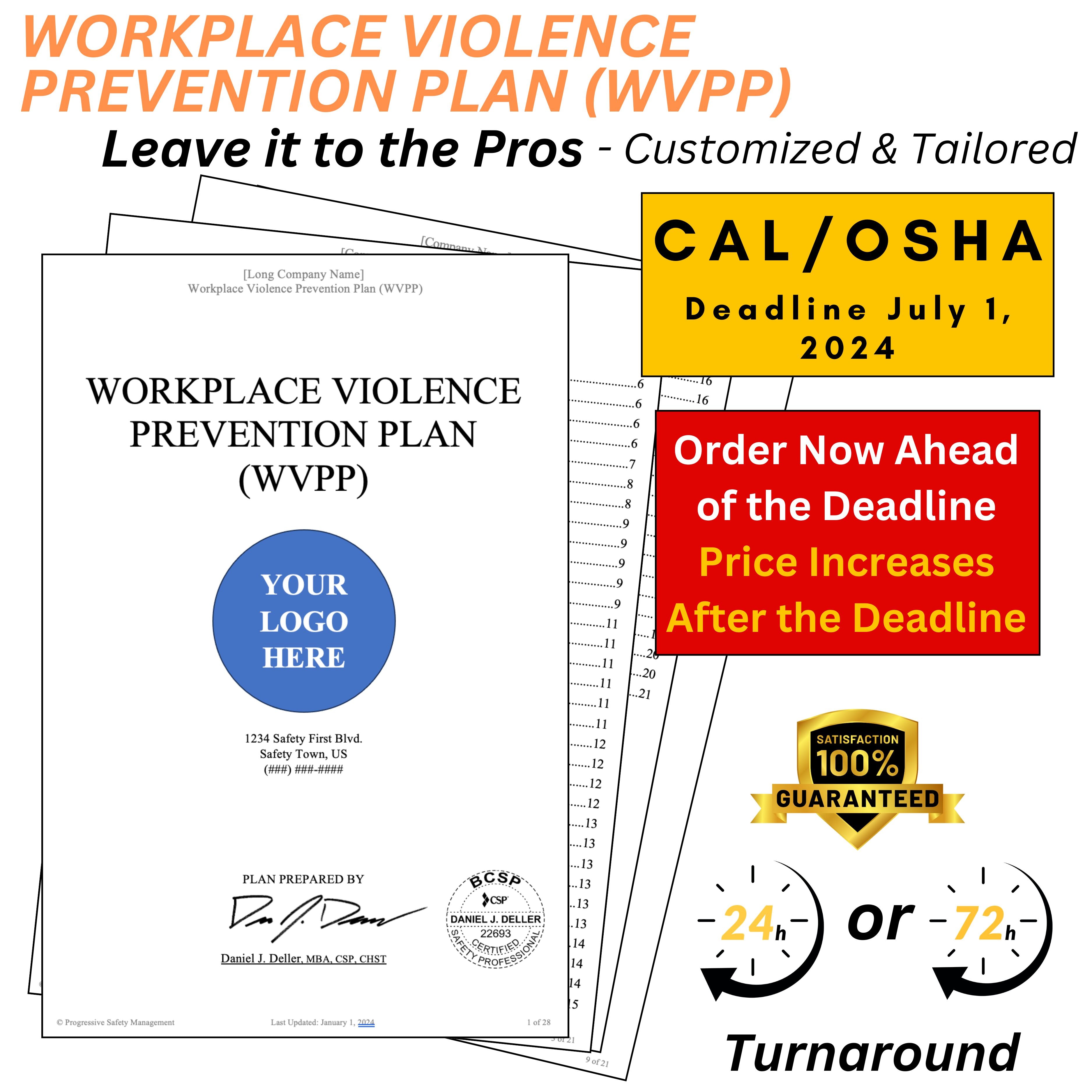 Workplace Violence Prevention Plan (WVPP)