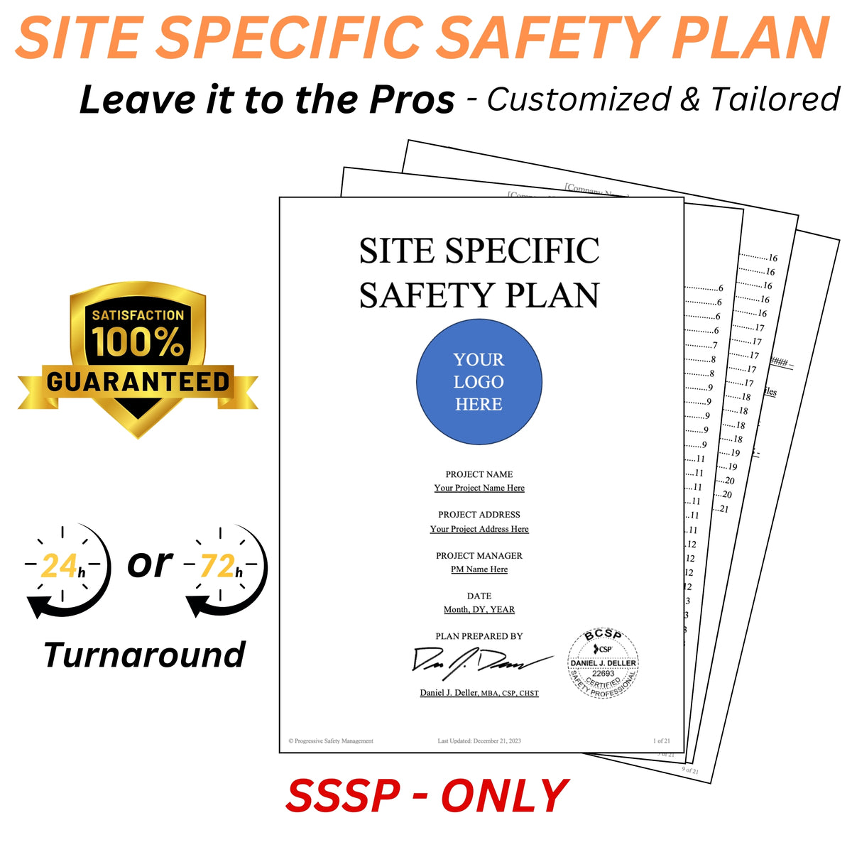 Site Specific Safety Plan