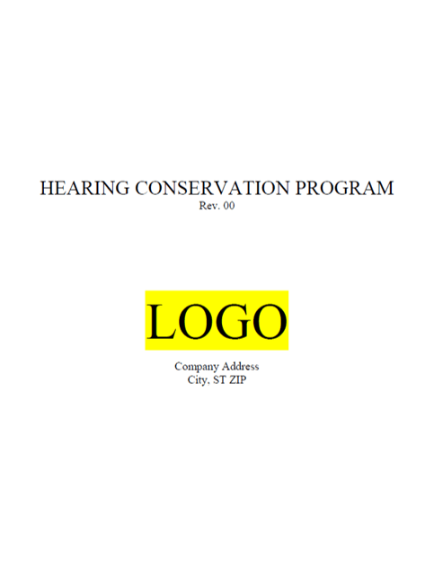 Hearing Conservation Program - Template