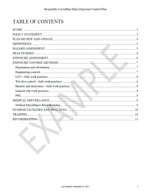 Silica Safety Program (Construction)
